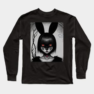 Bunny scratchy face Long Sleeve T-Shirt